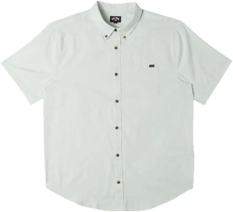 Billabong Men's Sundays Jacquard Short Sleeve Woven Button Down Shirt