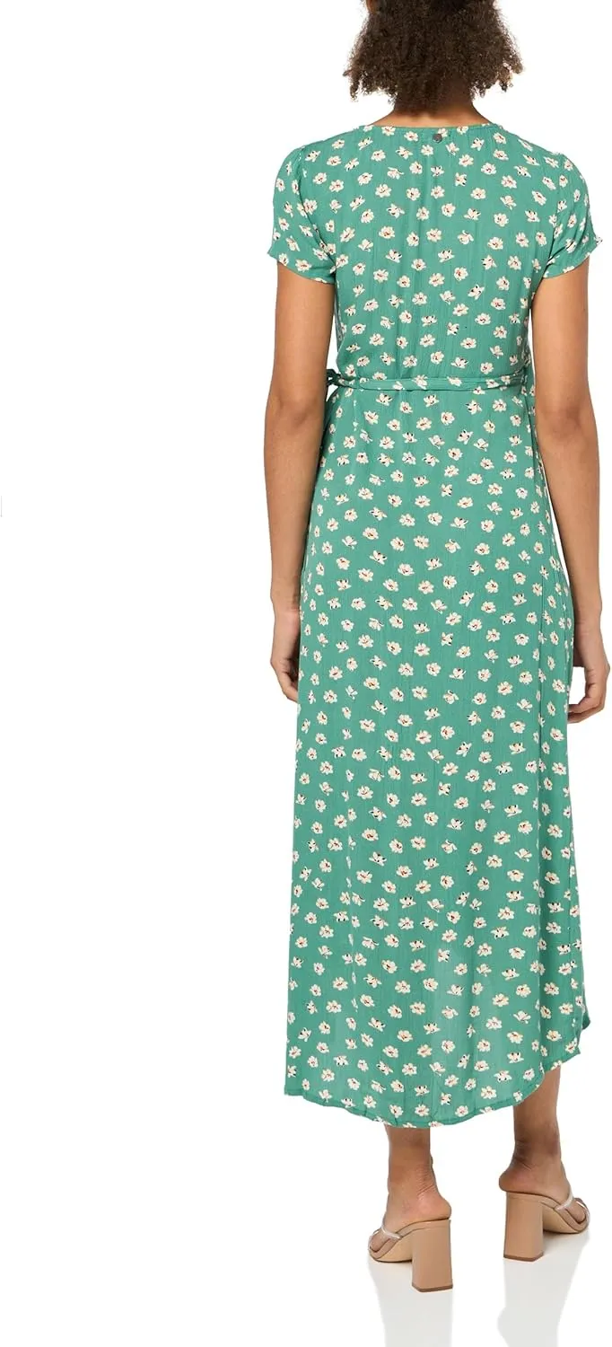 Billabong Women's Wrap Front Midi Length Dress