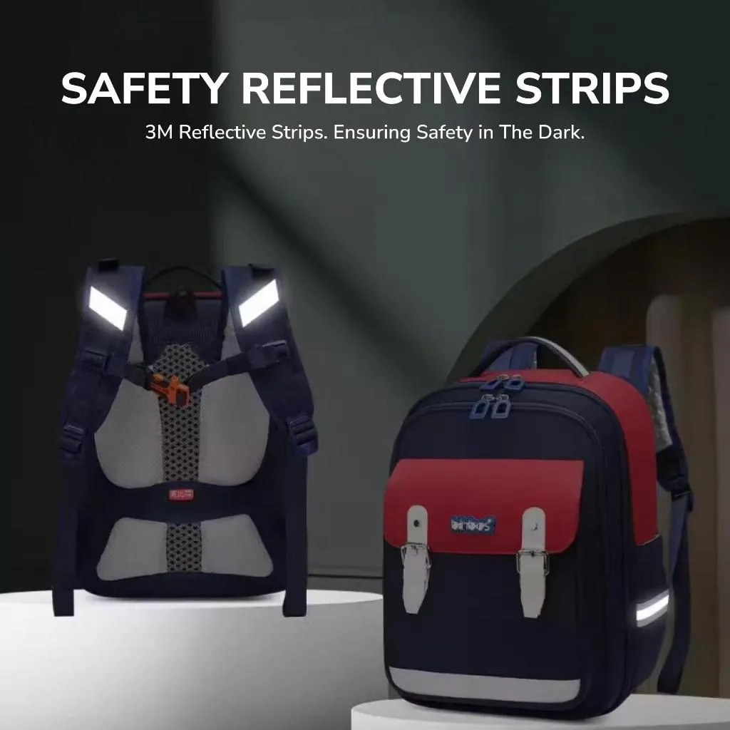 binbes® by Sun Eight Masterz Ergonomic Spine Protection Primary School Bag with FLOATECH™