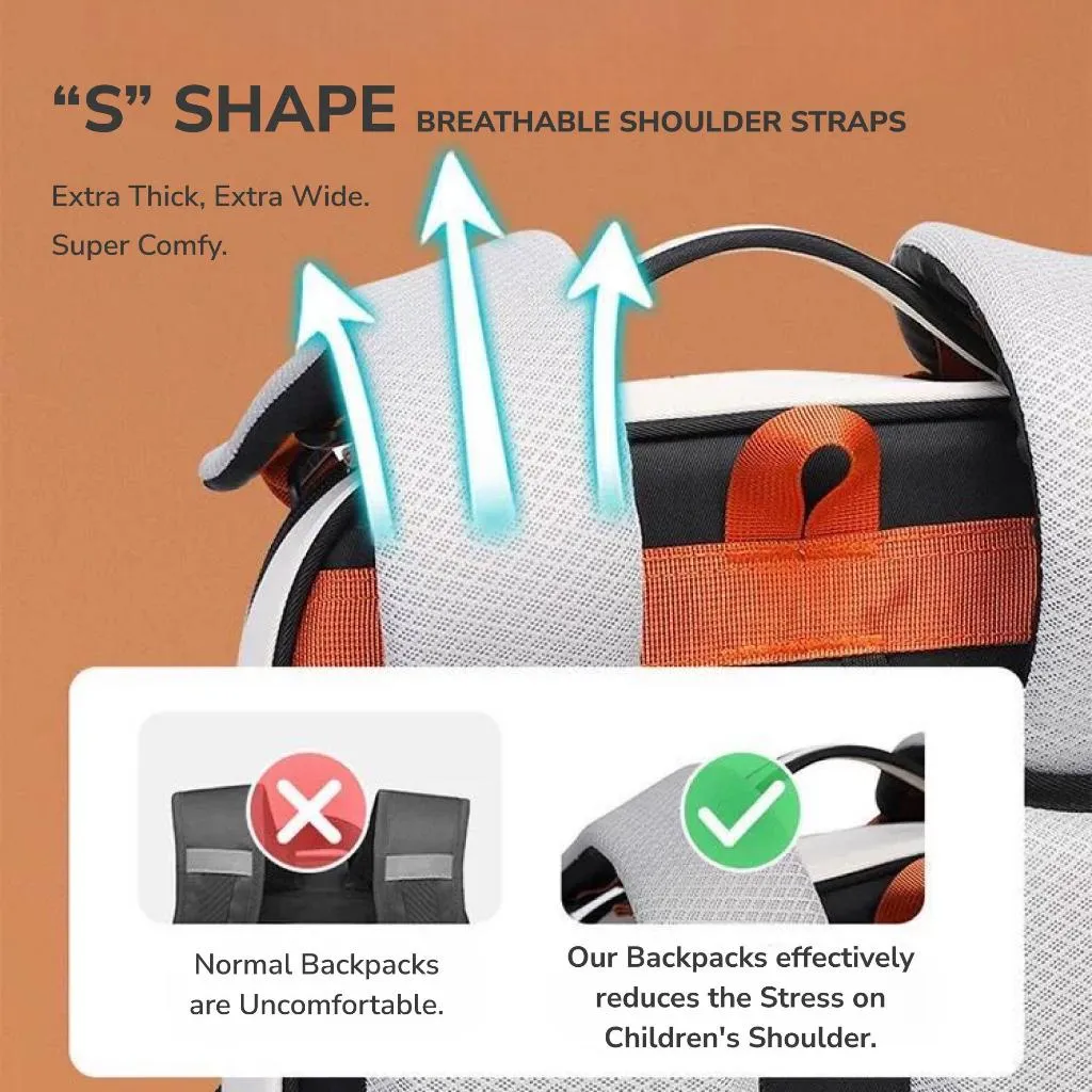 binbes® by Sun Eight Masterz Ergonomic Spine Protection Primary School Bag with FLOATECH™