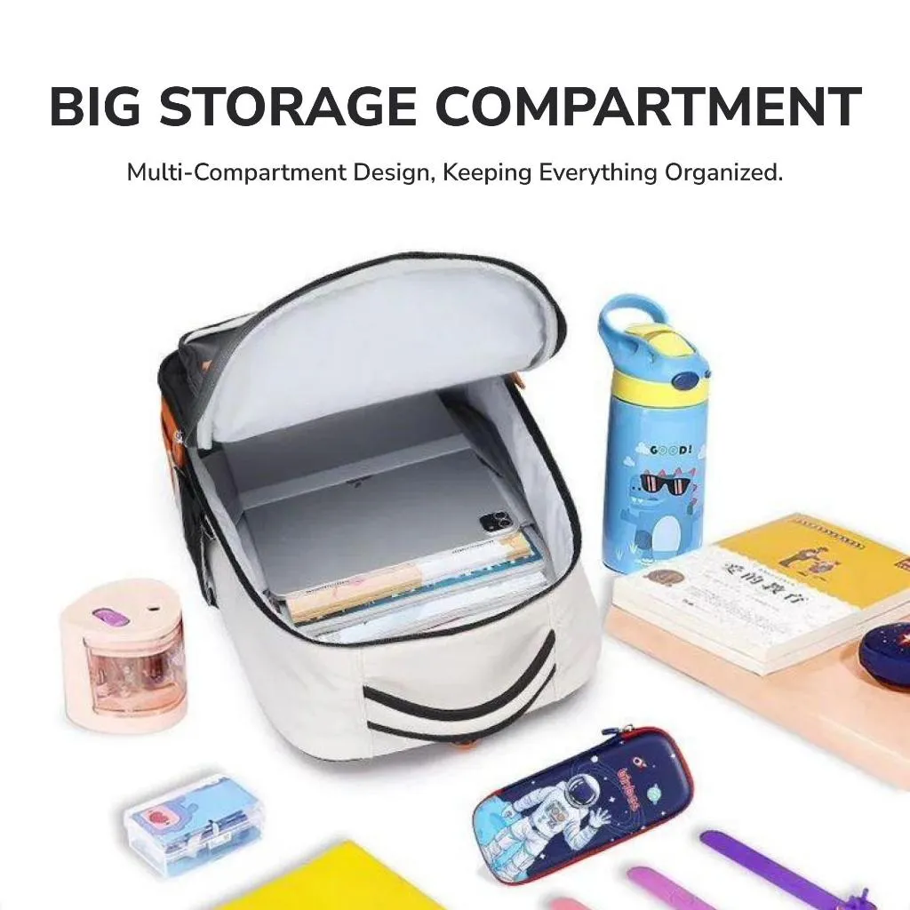 binbes® by Sun Eight Masterz Ergonomic Spine Protection Primary School Bag with FLOATECH™