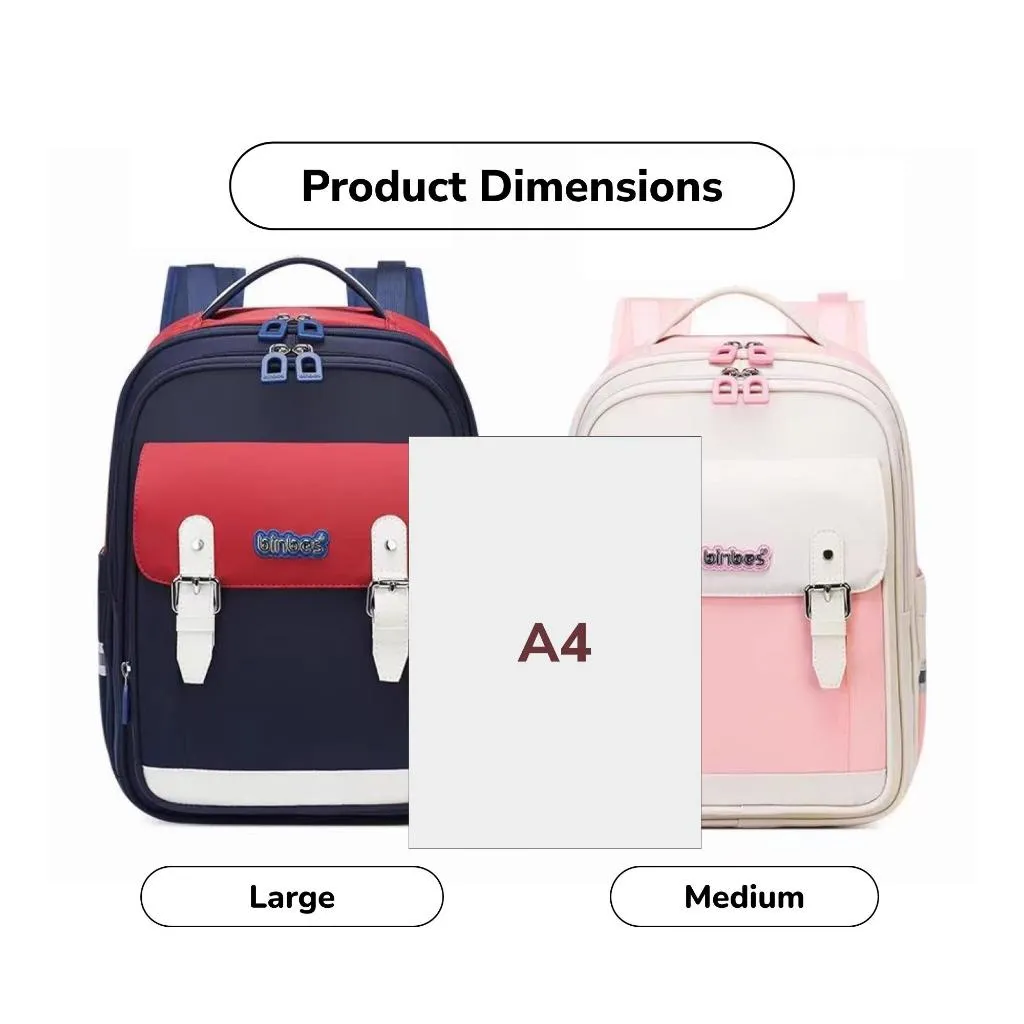 binbes® by Sun Eight Masterz Ergonomic Spine Protection Primary School Bag with FLOATECH™