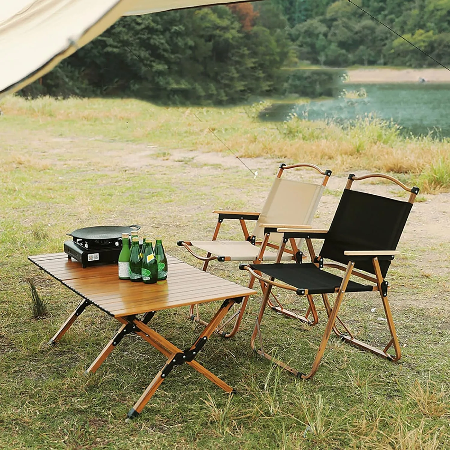 BK&MF Folding Outdoor Camping Chair,Comfortable Portable Beach Camp Chair Durable Reclining Folding Chair Beach Camp Chair for Outdoor Yard Porch,E,78x51x50cm(31x20x20inch)