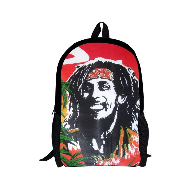 Bob On-demand assistance School Marley Reggae Printed Unique Bags
