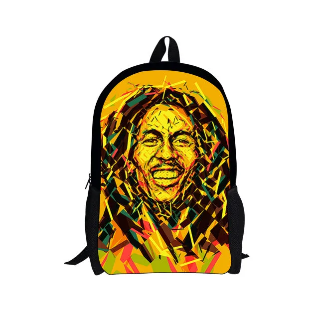 Bob On-demand assistance School Marley Reggae Printed Unique Bags