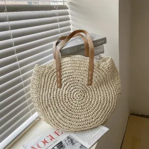 Boho Bliss Bag - Stylish Straw Shoulder Bag