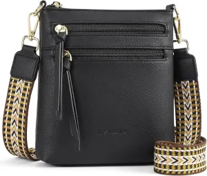 BOSTANTEN Crossbody Bags for Women Trendy Vegan Leather Purse Designer Shoulder Handbags with Adjustable Strap Zipper Pocket