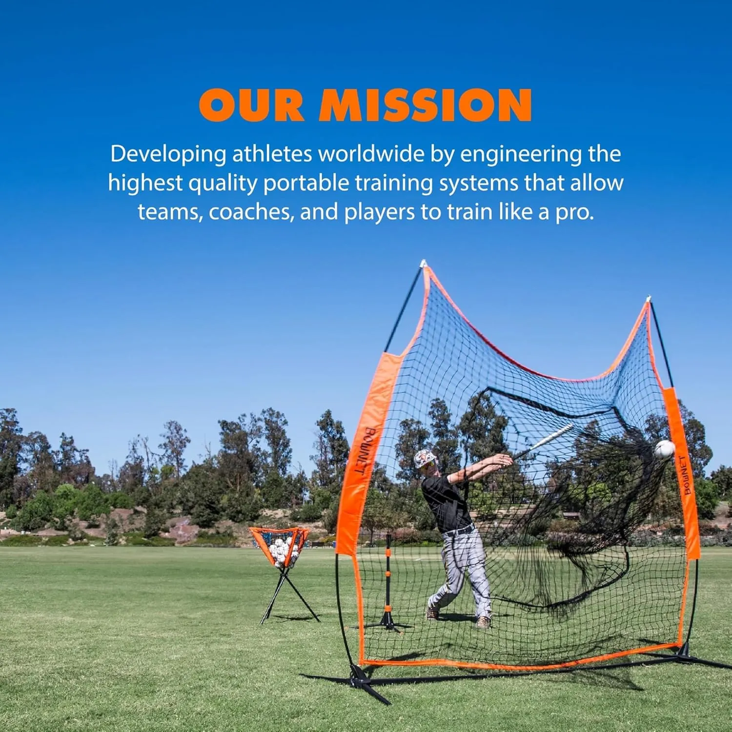 Bownet Regulation Portable Soccer Goal – Folding Pop Up Net for Backyard Training & Games, w/Carry Bag