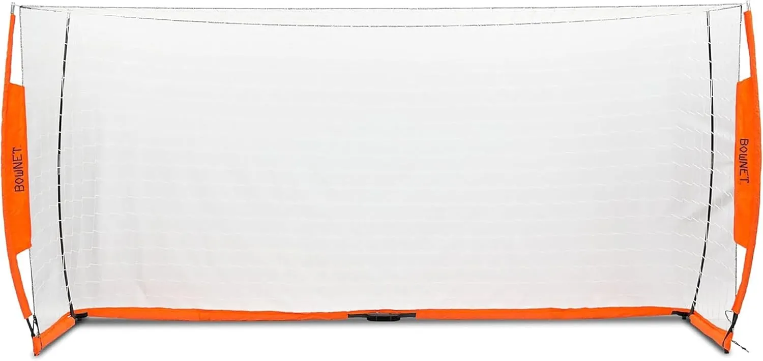 Bownet Regulation Portable Soccer Goal – Folding Pop Up Net for Backyard Training & Games, w/Carry Bag