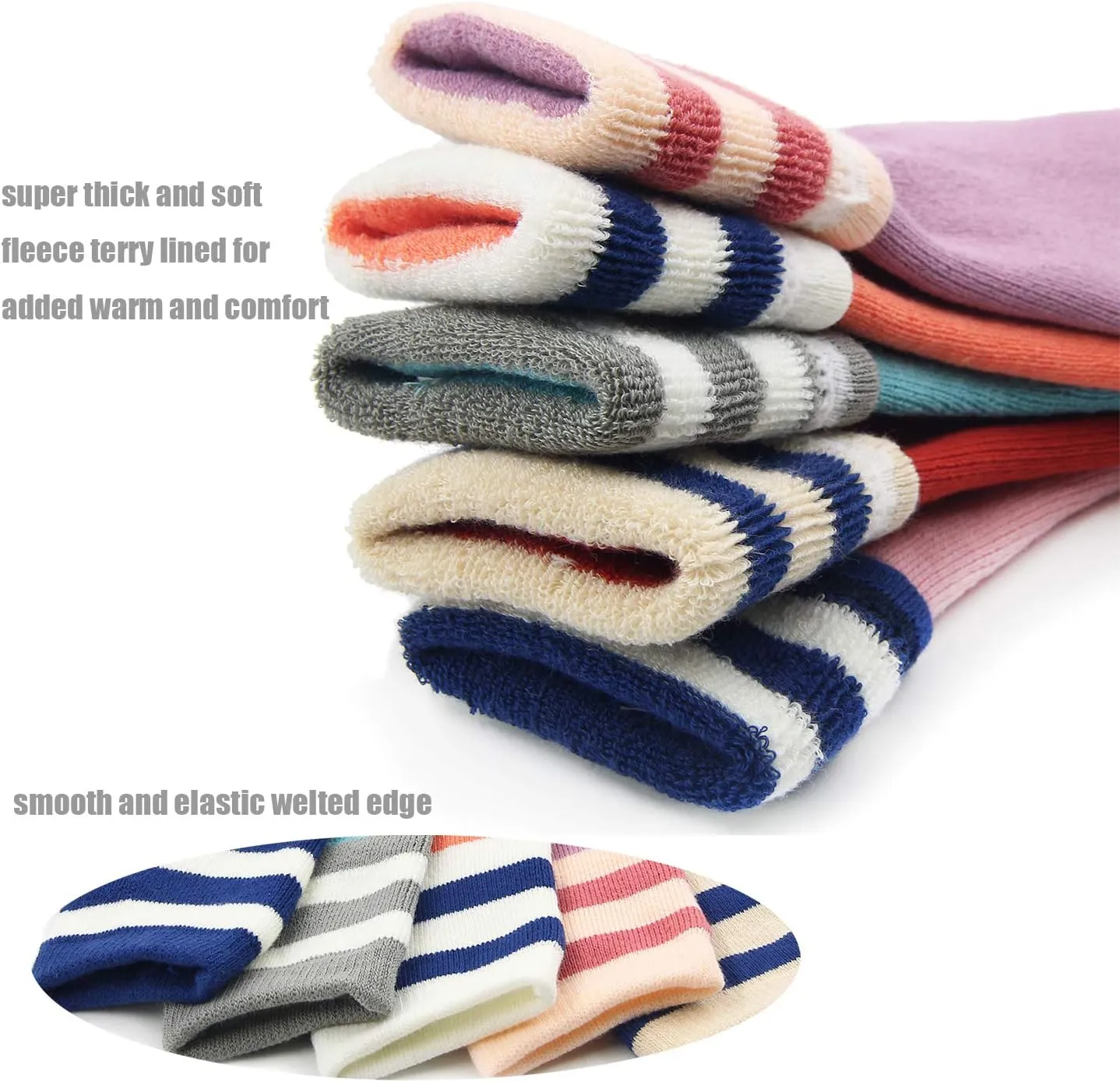 Boys Winter Warm Socks Kids Cotton Crew Socks Cartoon Bear Socks For Boys
