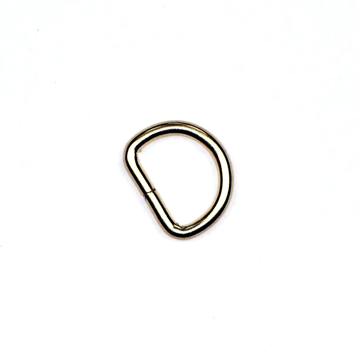 Brass Steel Split D-Ring 5/8 Inch