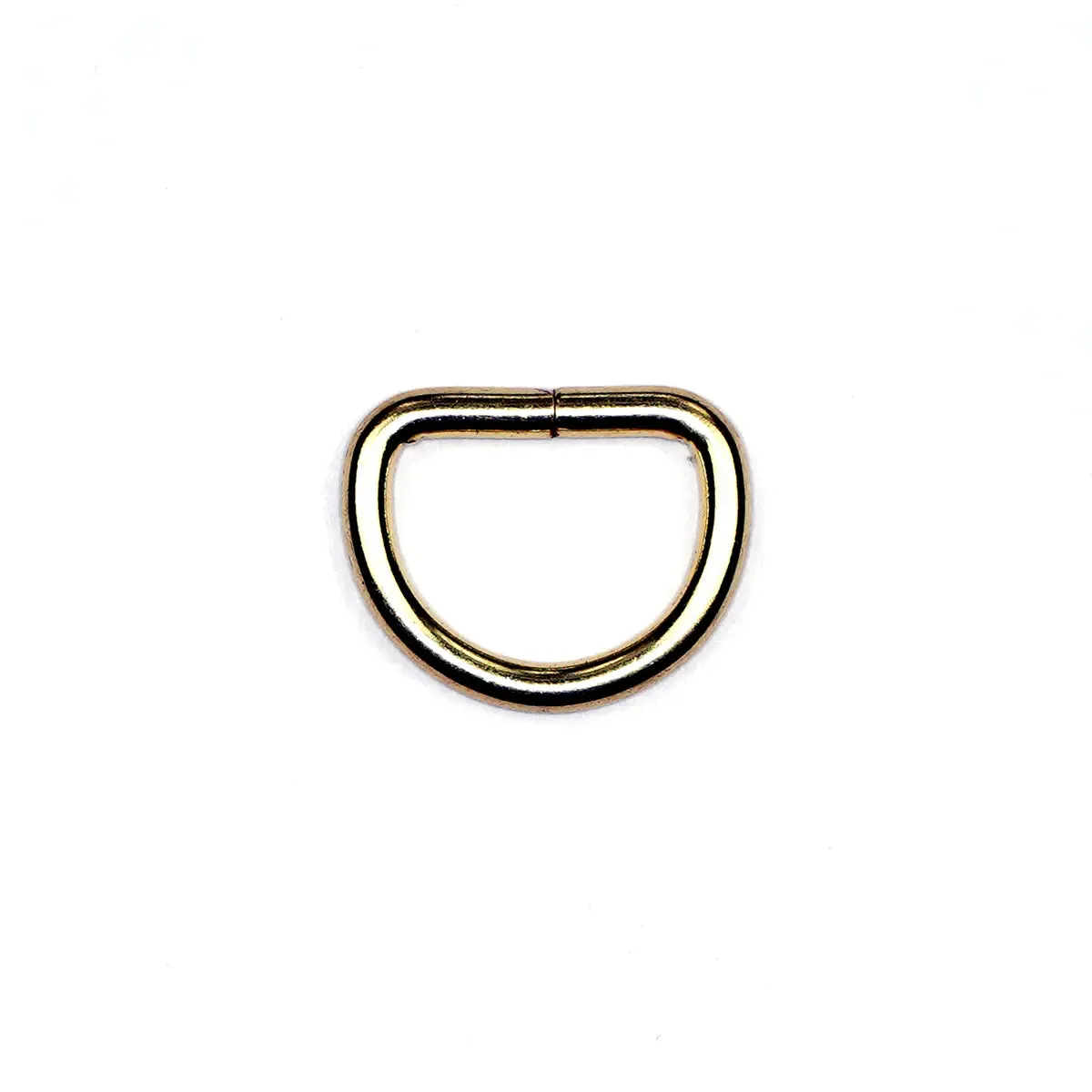 Brass Steel Split D-Ring 5/8 Inch