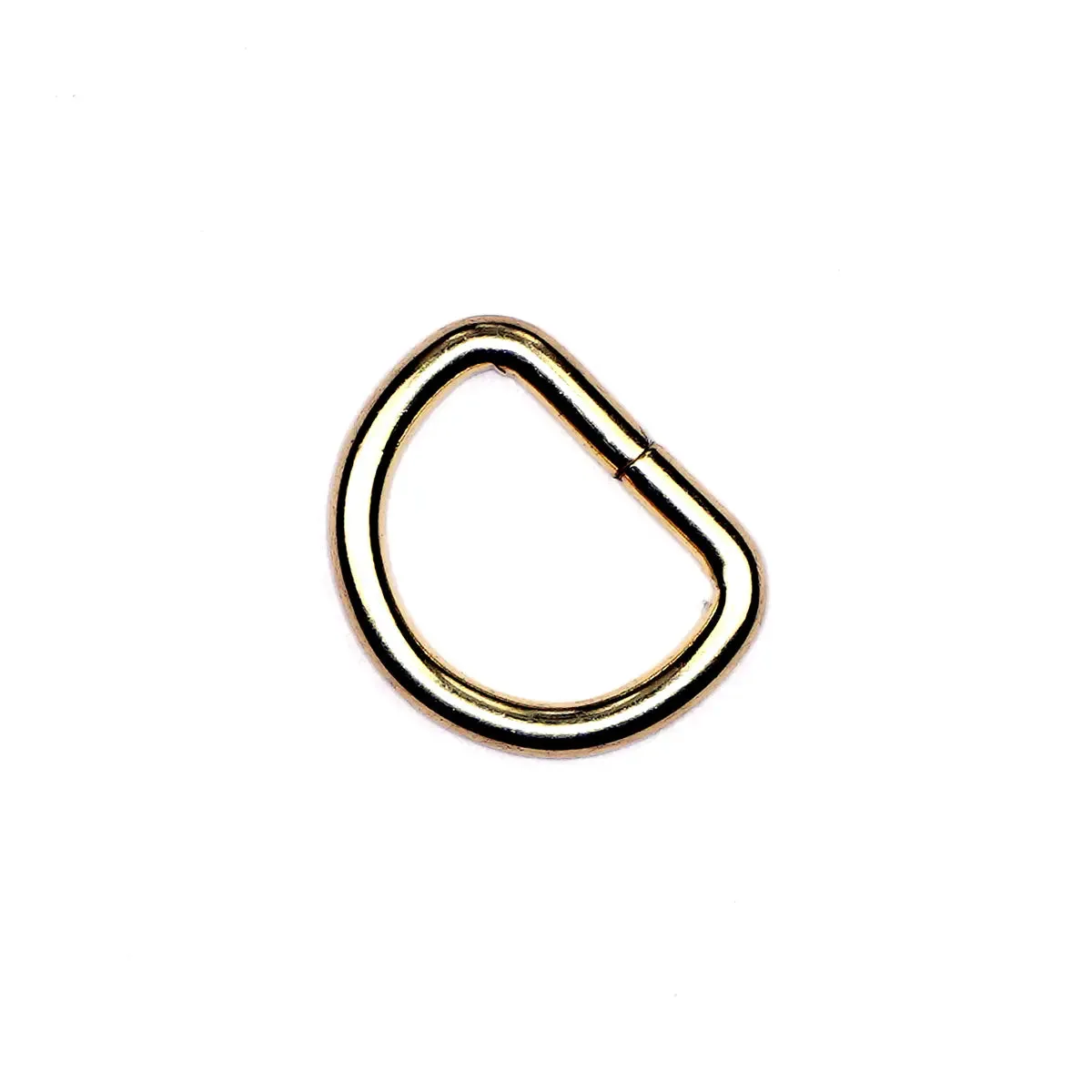 Brass Steel Split D-Ring 5/8 Inch