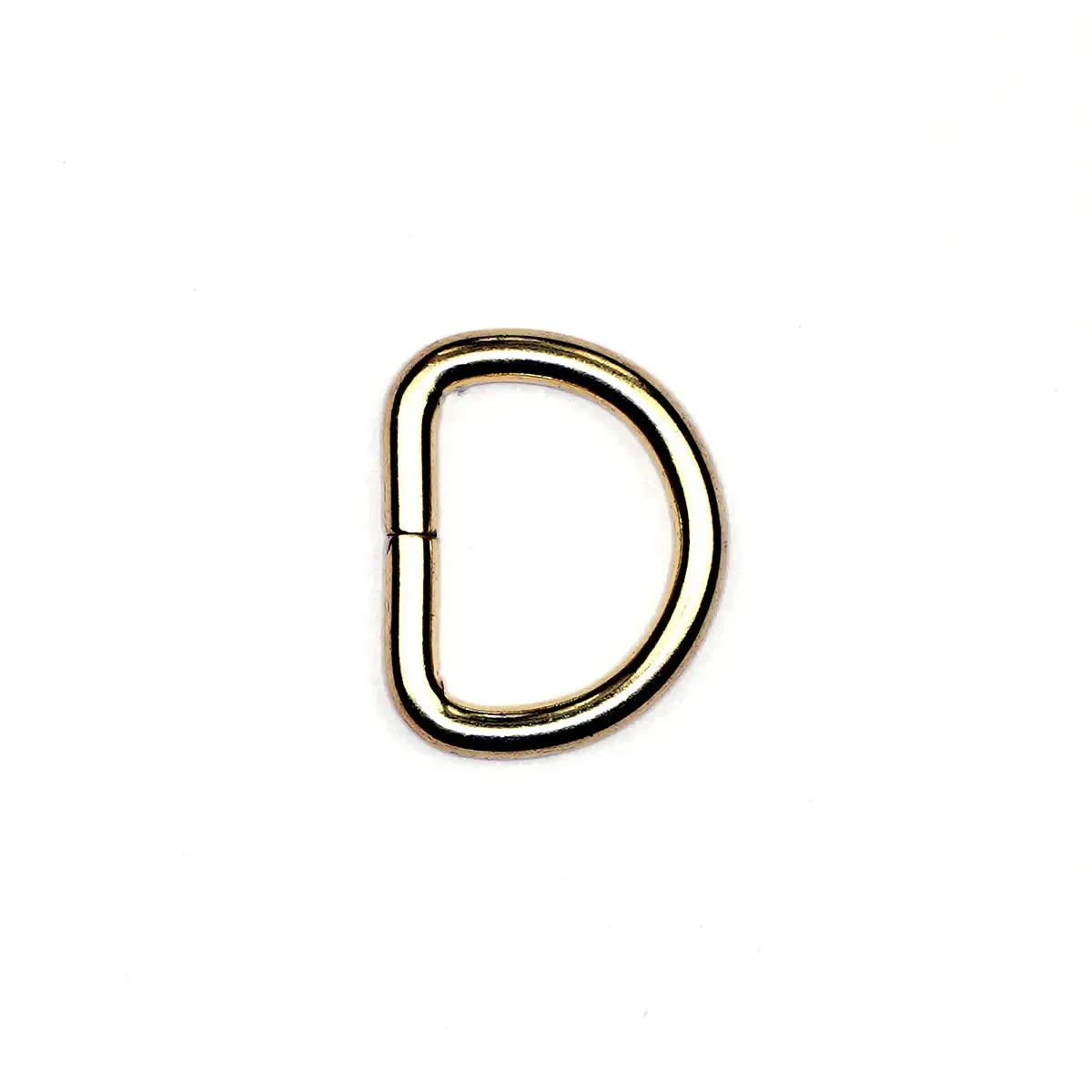 Brass Steel Split D-Ring 5/8 Inch