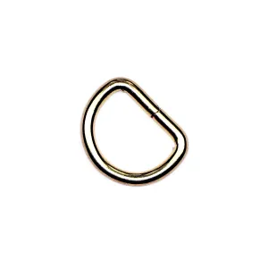Brass Steel Split D-Ring 5/8 Inch