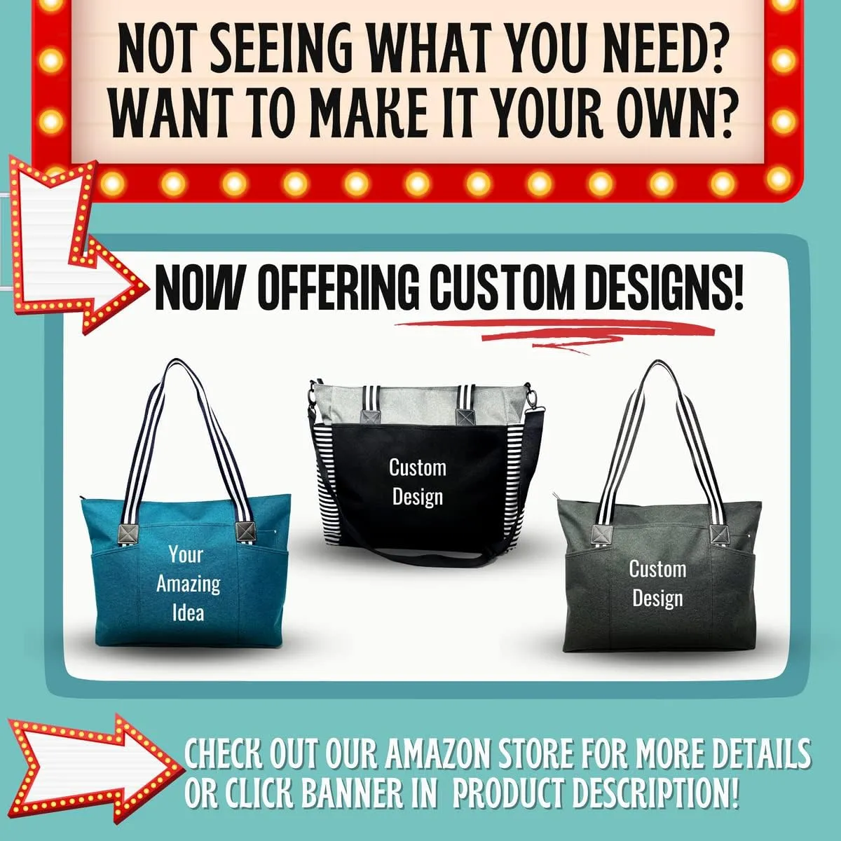 Brooke & Jess Designs Church Bags for Women - Bible Tote Bags for Women, Large Tote Bag for Womens with Zipper