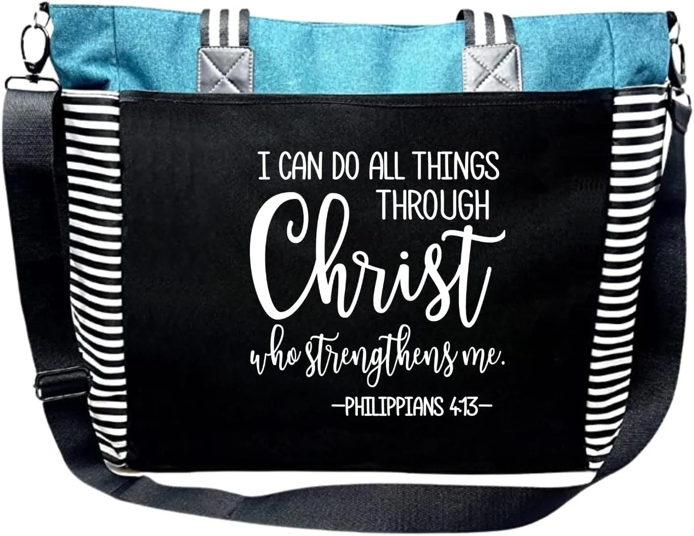 Brooke & Jess Designs Church Bags for Women - Bible Tote Bags for Women, Large Tote Bag for Womens with Zipper