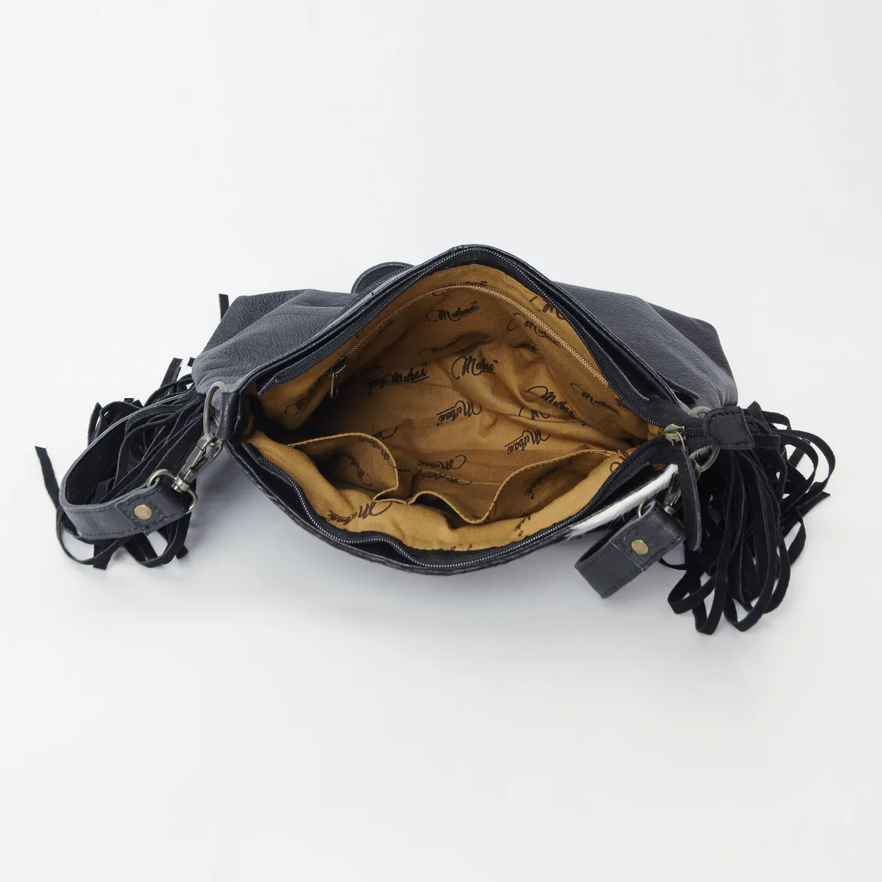 Bull's Eye Fringed Bag
