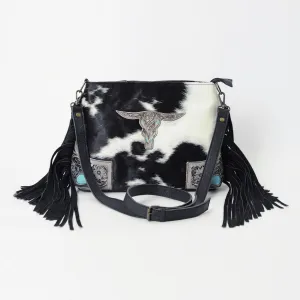 Bull's Eye Fringed Bag