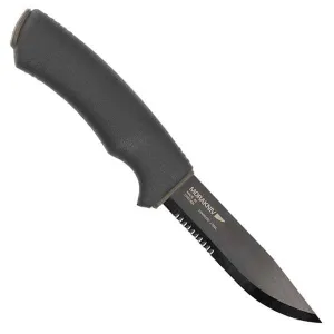 Bushcraft Tactical SRT, Black Rubber Handle, Black ComboEdge