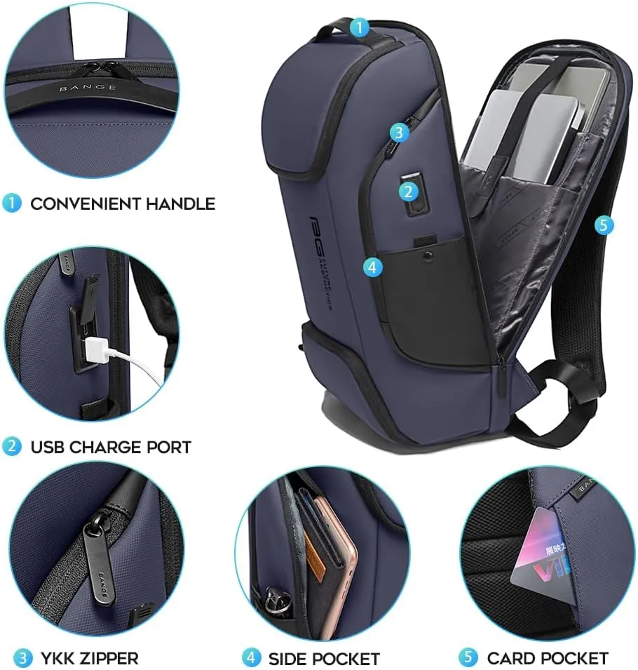 Business Laptop Smart backpack Can Hold 15.6 Inch Laptop Commute Backpack Carry on bag for men and women