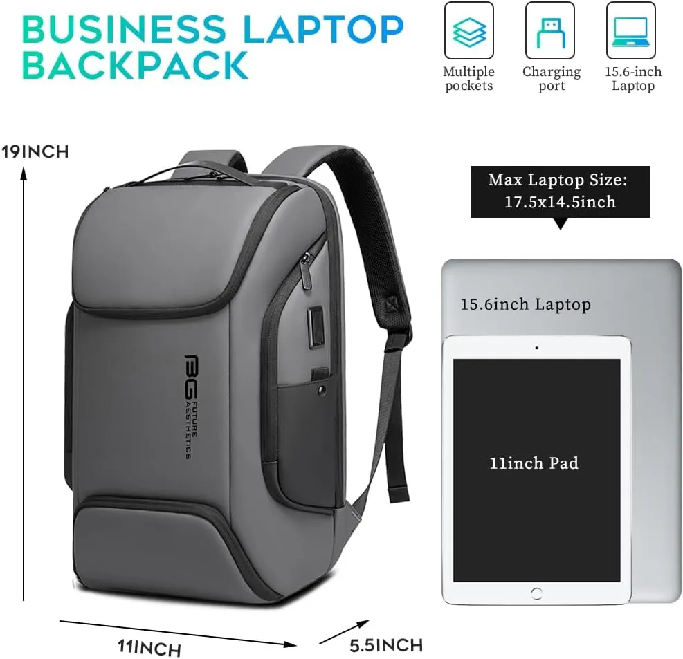 Business Laptop Smart backpack Can Hold 15.6 Inch Laptop Commute Backpack Carry on bag for men and women