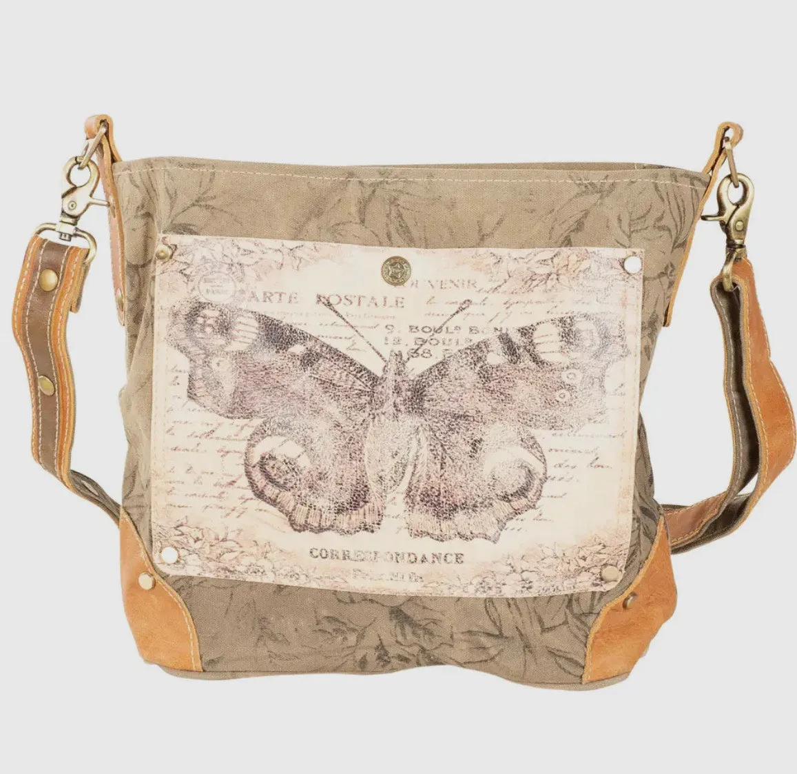 Butterfly Print Shoulder Bag