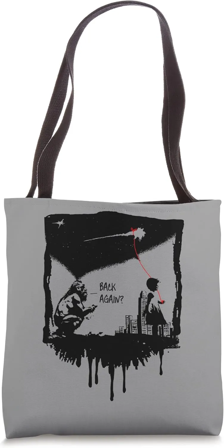 C/2022 E3 ZTF Neanderthal Stone Age Green Comet Visit Earth Tote Bag