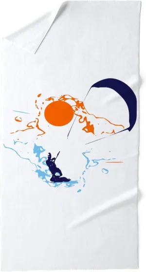 CafePress Kite Surfing 30"x60" Absorbent, Soft Beach Towel