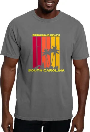 CafePress South Carolina Springmaid Beach T Shirt Mens Comfort Colors Shirt