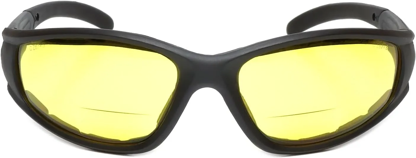 Calabria 23BF Sportster BiFocal Reading Safety Glasses Men Women UV Protection Wind Debris Anti Fog Slip Nylon Shatterproof