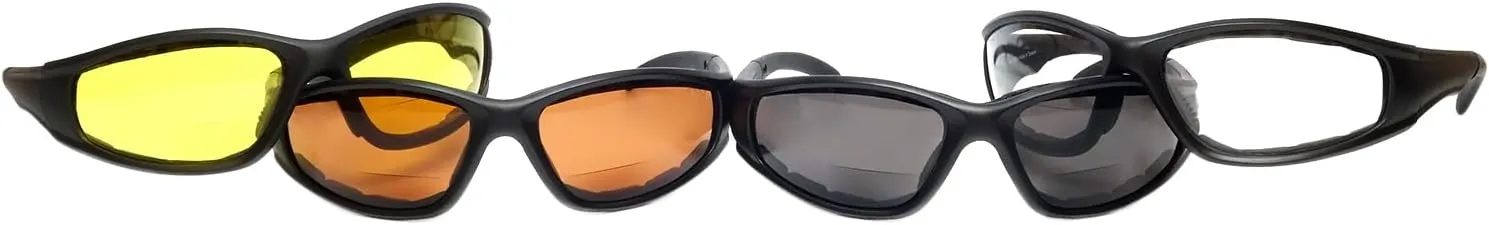Calabria 23BF Sportster BiFocal Reading Safety Glasses Men Women UV Protection Wind Debris Anti Fog Slip Nylon Shatterproof