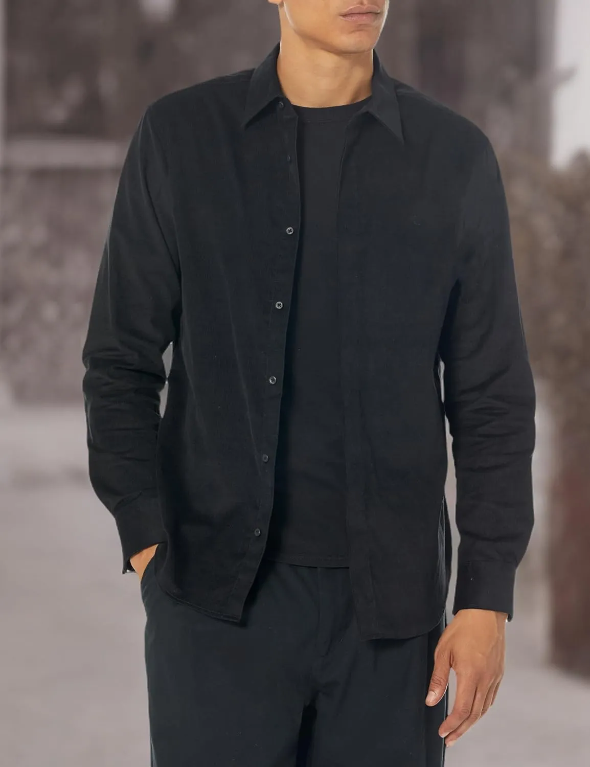 Calvin Klein Men's Long Sleeve Corduroy Woven Shirt