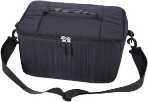 Camera Bladder Bag Vibration Damping Digital Camera Storage Organizer Handbag for DSLR Lens Accessories Black Sideways Design