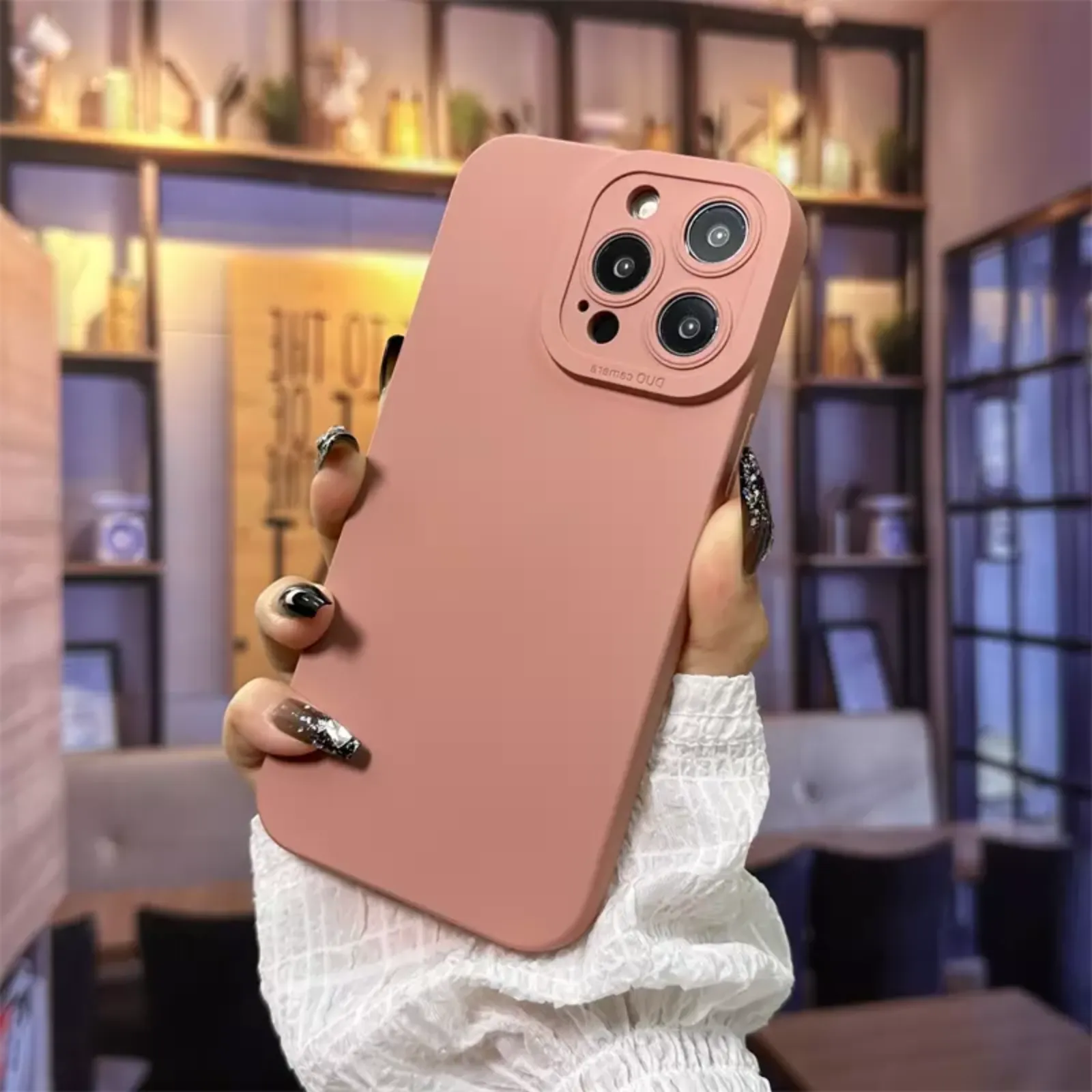Camera Lens Cover Shockproof Silicone Case For Apple iPhone 14 Plus Pink