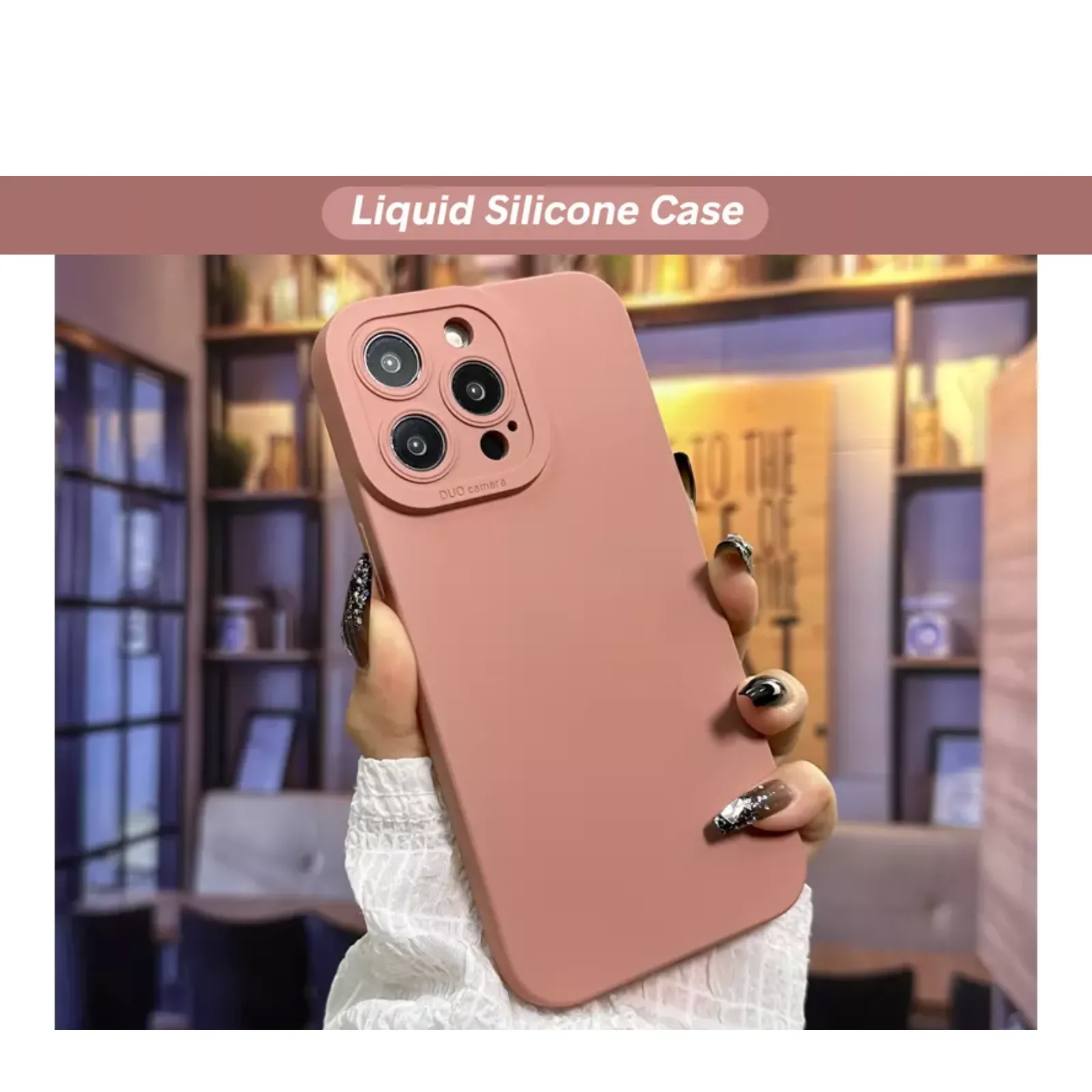 Camera Lens Cover Shockproof Silicone Case For Apple iPhone 14 Plus Pink
