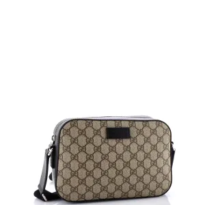 Camera Shoulder Bag GG Coated Canvas Small