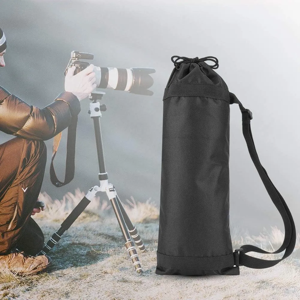Camera Tripod Bag Black Portable Folding Outdoor Oxford Padded Strap Camera Tripod Photography Carry Bag Designed for Camera Tripod Microphone Tripod Monopod (45cm)
