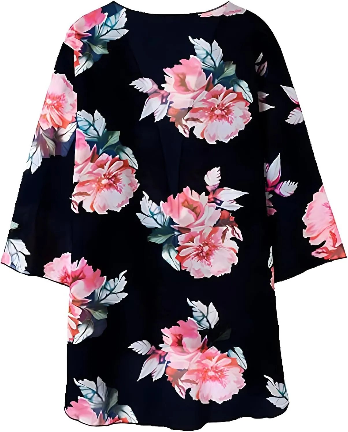 Camisunny Women Chiffon Printed Cardigan Kimono Robe Tops Beach Bikini Cover up Blouse