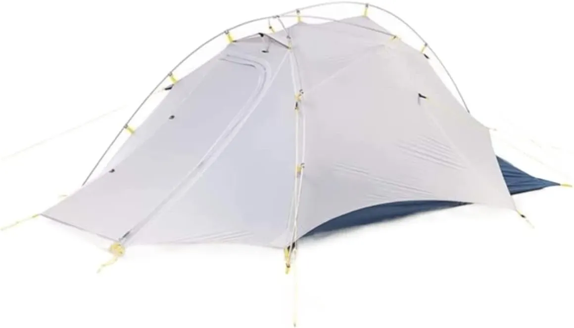 Camping Tent 1-2 Person Ultralight Easy Set Up with Mesh Windows Waterproof Double Layer Instant Tent Tents for Camping (White 215 * 132 * 100cm)
