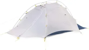 Camping Tent 1-2 Person Ultralight Easy Set Up with Mesh Windows Waterproof Double Layer Instant Tent Tents for Camping (White 215 * 132 * 100cm)