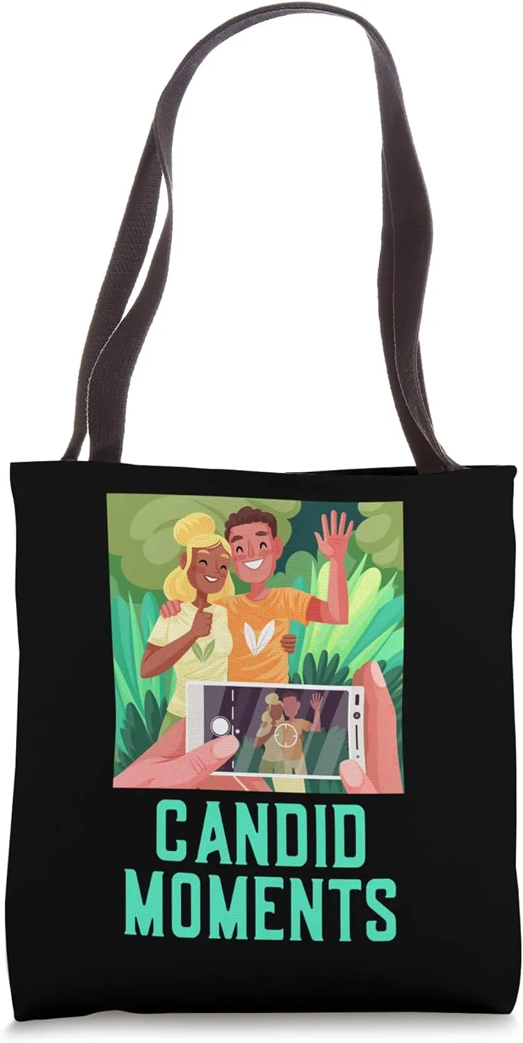 Candid Moments Passionate Photographer Saying Tote Bag