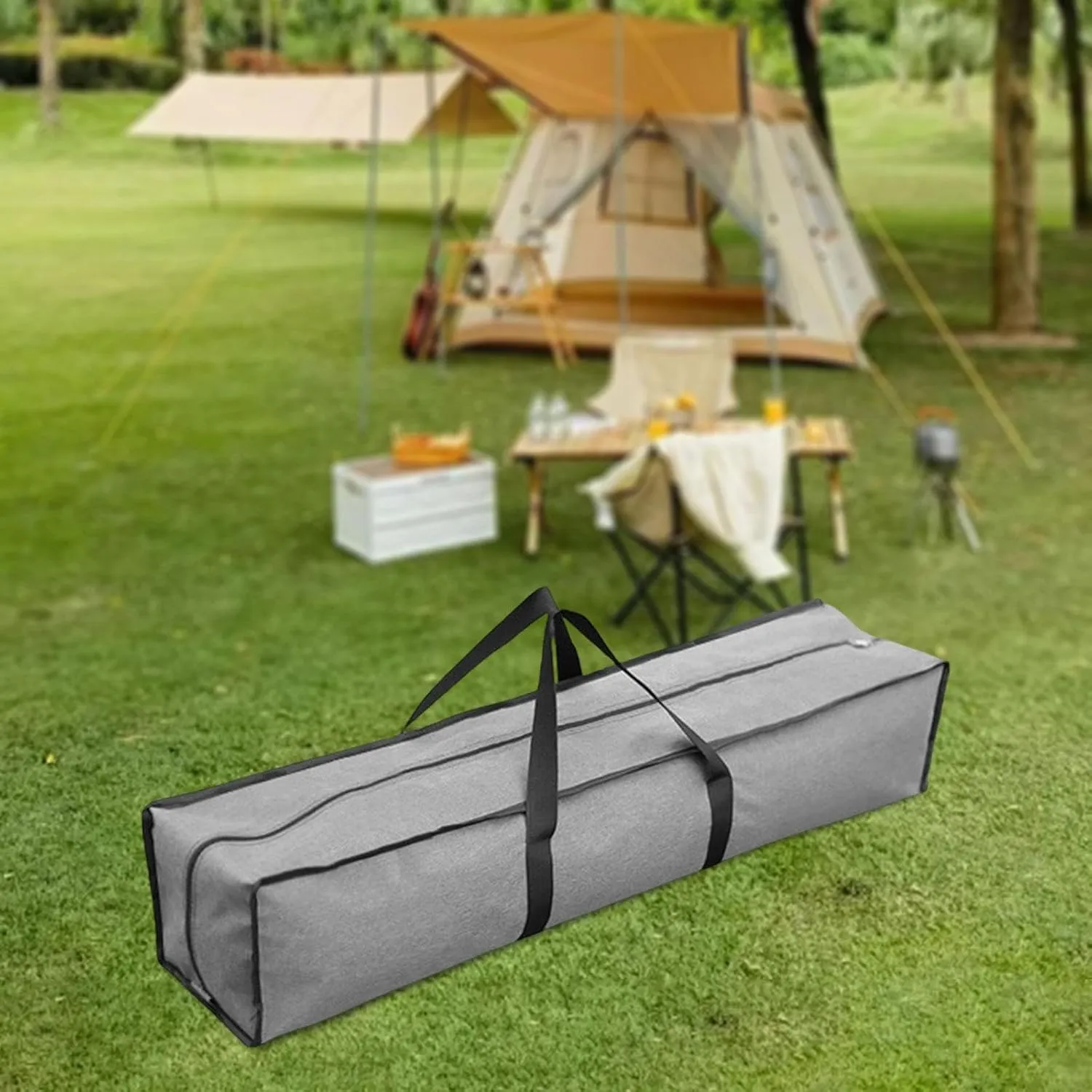 Canopy Pole Bag Tent Storage Pouch with Handle Holder Waterproof Tripod Carrier Duffle Bag for Umbrella Stands, 100cm Length