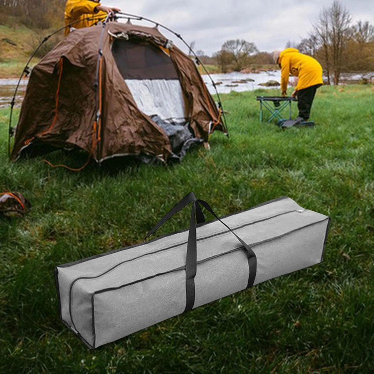 Canopy Pole Bag Tent Storage Pouch with Handle Holder Waterproof Tripod Carrier Duffle Bag for Umbrella Stands, 100cm Length