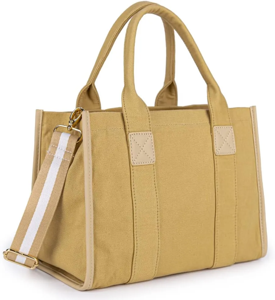 Canvas Tote Bag for Women Top Handle Handbag Crossbody Tote Bag for Women