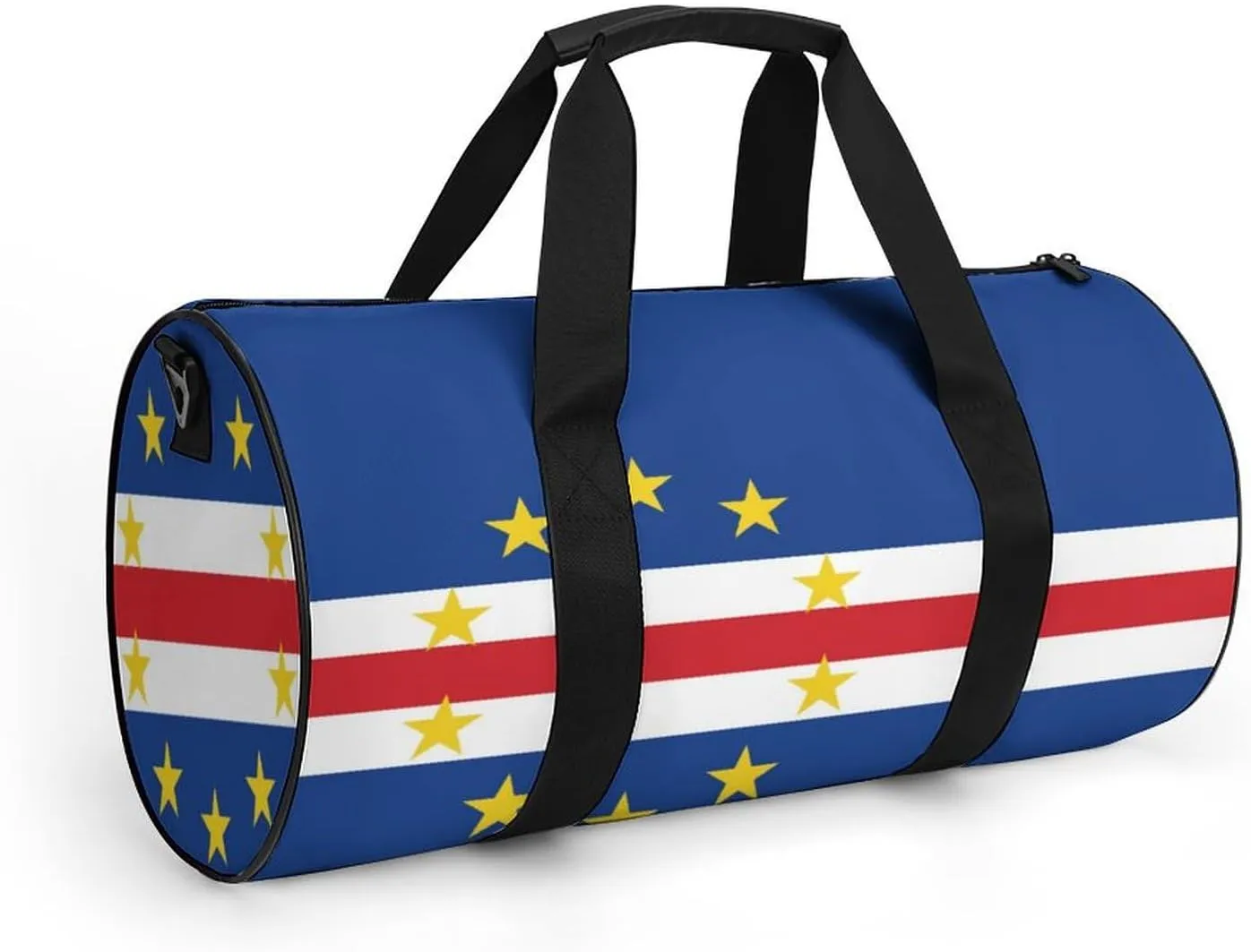 Cape Verde Flag Large Capacity Sports Duffel Bag for Gym Travel Weekend for Men Women
