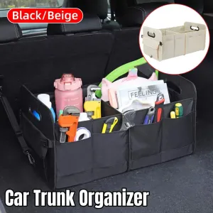 Car Organiser Boot Storage Box Foldable Trunk Organizer for Vehicle Storage