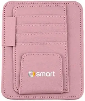 Car Organizer for Smart, Leather Car Sun Visor Storage Bag, Multi-Pocket Storage Bag, Car Accessories,Normal-F