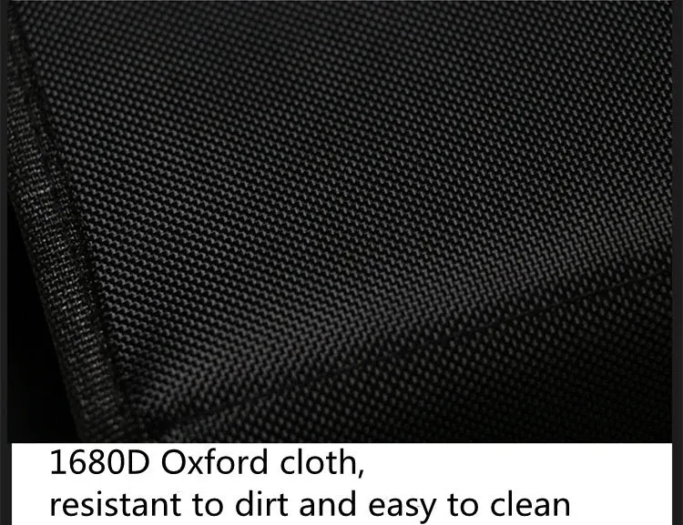 Car Trunk Storage Organizer Box, Large Capacity Multiuse Tools Storage Bag with Handle & Reflection Light