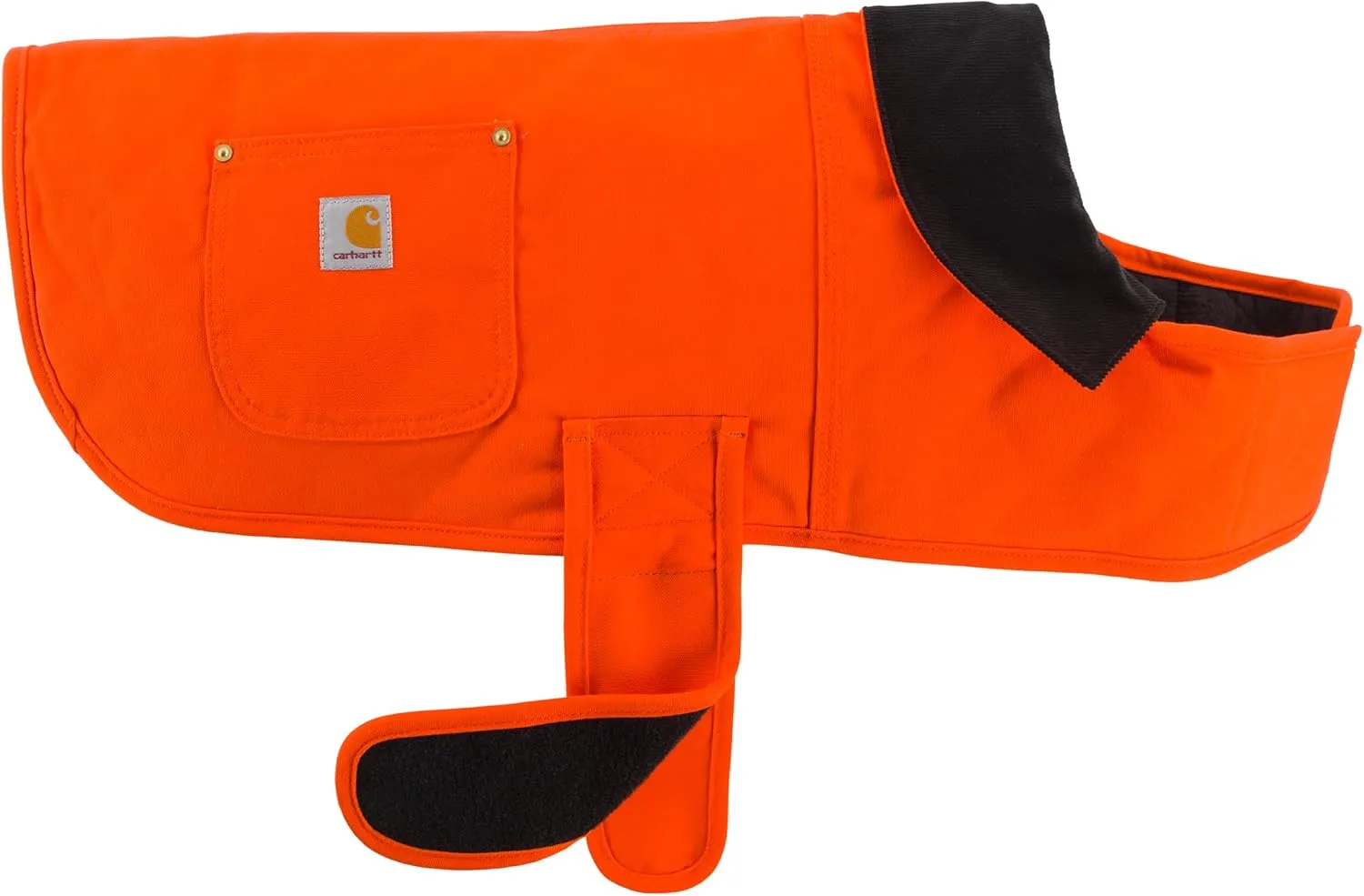 Carhartt Firm Duck Insulated Dog Chore Coat, Durable Weather Resistant Coat for Cold and Windy Conditions, Contains PFAS (Hunter Orange), Small